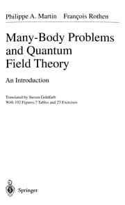 Tapa de Many-body problems and quantum field theory