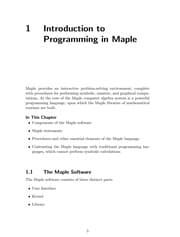 Tapa de Maple 12 introductory programming guide