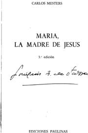 Tapa de Maria, la madre de Jesus