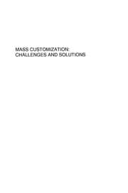 Tapa de Mass customization