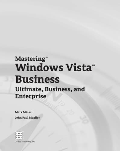 Tapa de Mastering Windows Vista business