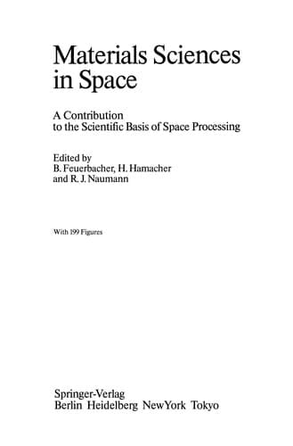 Tapa de Materials Sciences in Space