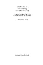 Tapa de Materials syntheses