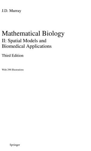 Tapa de Mathematical biology