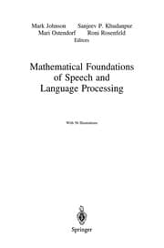 Tapa de Mathematical Foundations of Speech and Language Processing