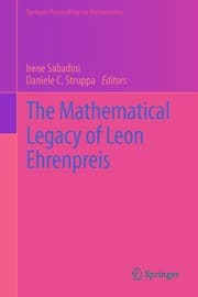 Tapa de The mathematical legacy of Leon Ehrenpreis