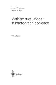 Tapa de Mathematical models in photographic science