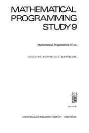 Tapa de Mathematical programming in use