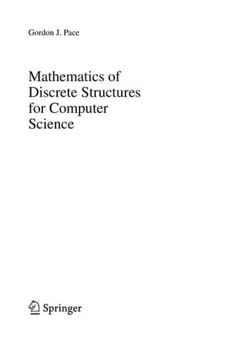 Tapa de Mathematics of Discrete Structures for Computer Science