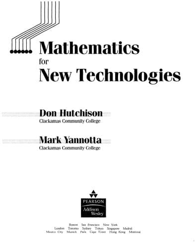 Tapa de Mathematics for new technologies