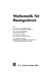 Tapa de Mathematik für Bauingenieure