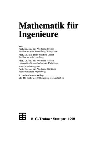 Tapa de Mathematik für Ingenieure