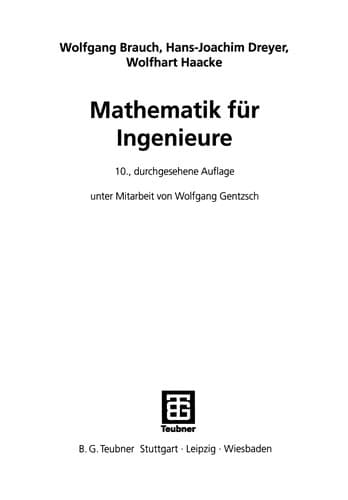 Tapa de Mathematik für Ingenieure