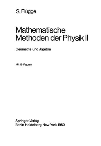 Tapa de Mathematische Methoden der Physik II
