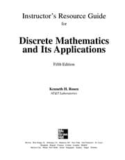 Tapa de Instructor's resource guide for discrete mathematics and its applications