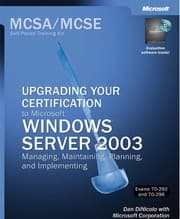 Tapa de MCSA/MCSE self-paced training kit
