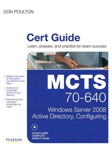 Tapa de MCTS 70-640 cert guide