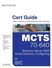 Tapa de MCTS 70-640 cert guide