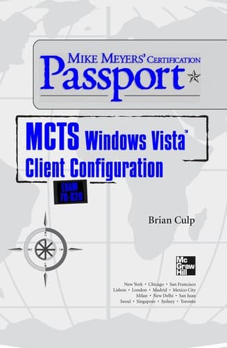 Tapa de MCTS Windows Vista client configuration