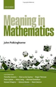 Tapa de Meaning in mathematics