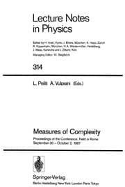 Tapa de Measures of complexity