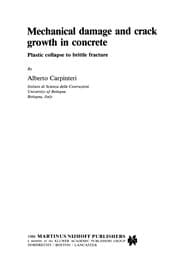 Tapa de Mechanical damage and crack growth in concrete