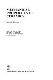 Tapa de Mechanical Properties of Ceramics