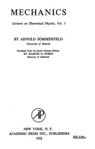 Tapa de Lectures on Theoretical Physics