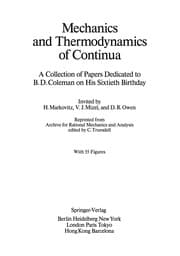 Tapa de Mechanics and thermodynamics of continua