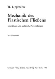 Tapa de Mechanik des Plastischen Fließens