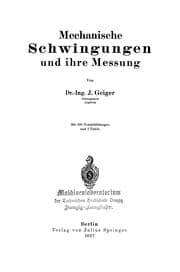 Tapa de Mechanische Schwingungen und ihre Messung