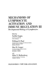 Tapa de Mechanisms of Lymphocyte Activation and Immune Regulation III