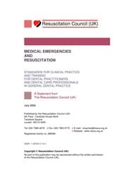 Tapa de Medical emergencies and resuscitation