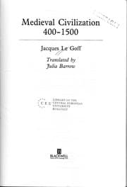 Tapa de Medieval civilization, 400-1500