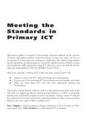 Tapa de Meeting the standards in primary ICT