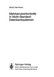 Tapa de Mehrbenutzerkontrolle in Nicht-Standard-Datenbanksystemen