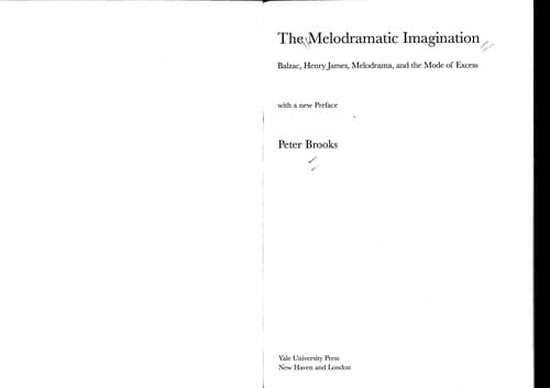 Tapa de The melodramatic imagination