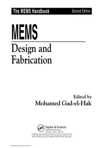 Tapa de The MEMS handbook