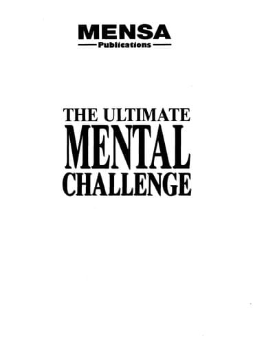 Tapa de Ultimate Mental Challenge