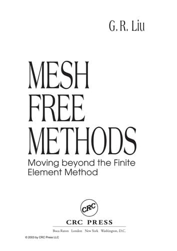 Tapa de Mesh free methods