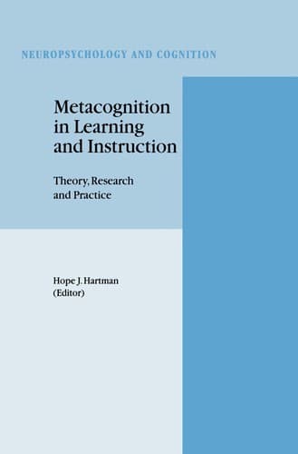 Tapa de Metacognition in learning and instruction