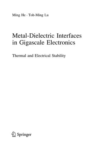 Tapa de Metal-dielectric interfaces in gigascale electronics