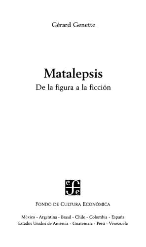 Tapa de Matalepsis