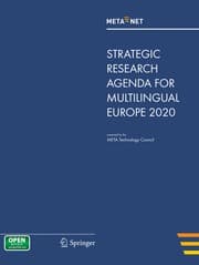 Tapa de META-NET Strategic Research Agenda for Multilingual Europe 2020