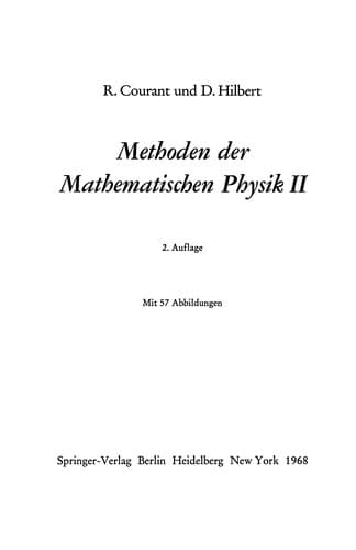 Tapa de Methoden der Mathematischen Physik II