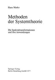 Tapa de Methoden der Systemtheorie