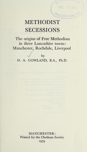 Tapa de Methodist secessions