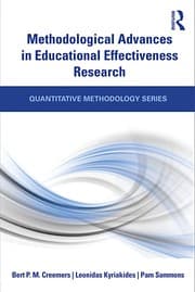 Tapa de Methodological advances in educational effectiveness research
