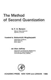 Tapa de The Method of second quantization