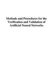 Tapa de Methods and procedures for the verification and validation of artificial neural networks